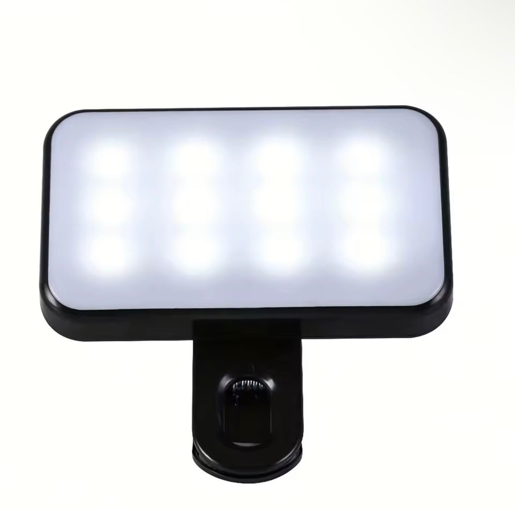 3-Mode Rechargeable Clip-On Selfie Light