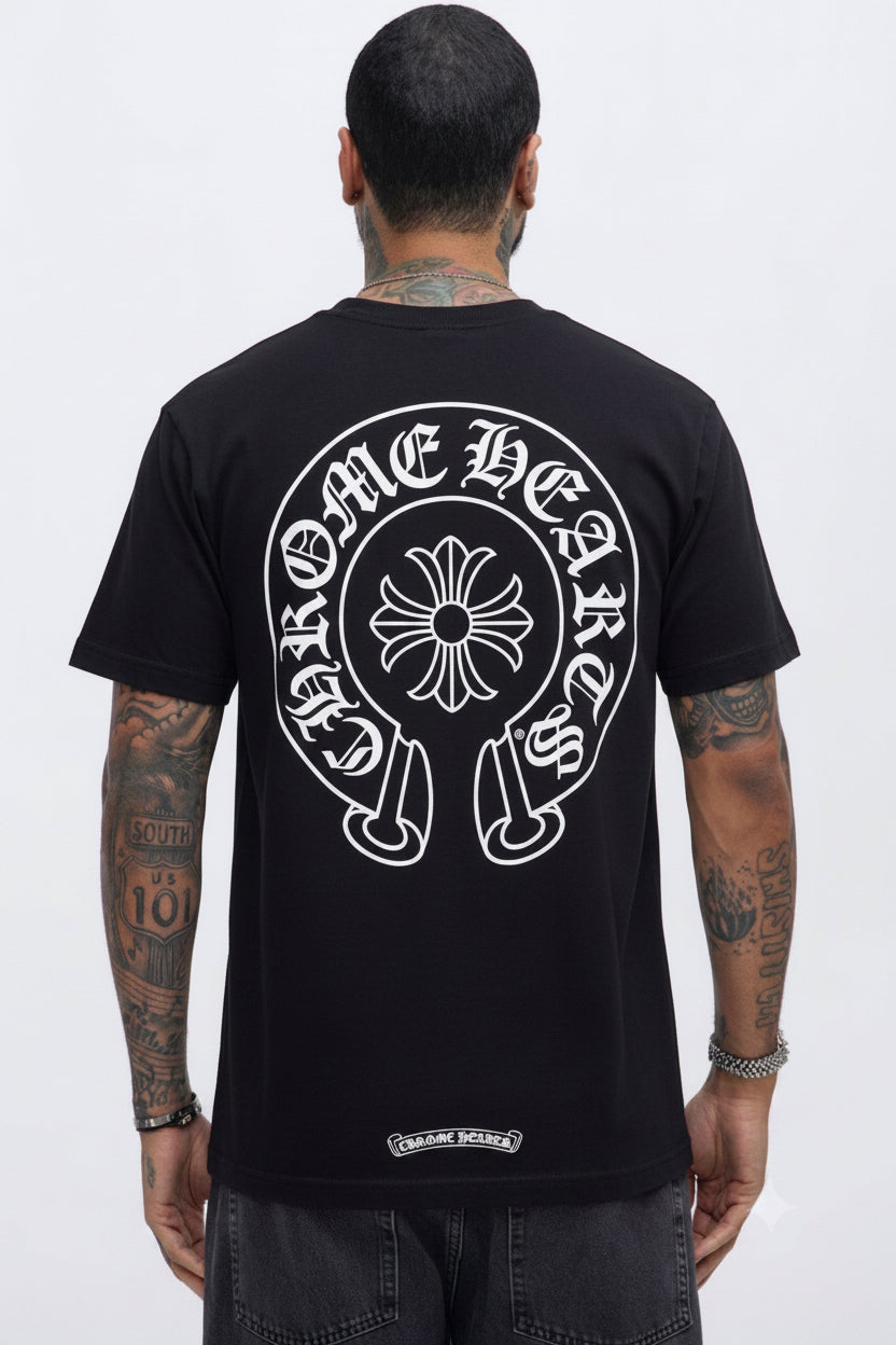 Chrome Hearts Horseshoe Logo Pocket T-Shirt 'Black'