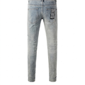 Men’s Grey Ksubi Slim Fit Distressed Jeans