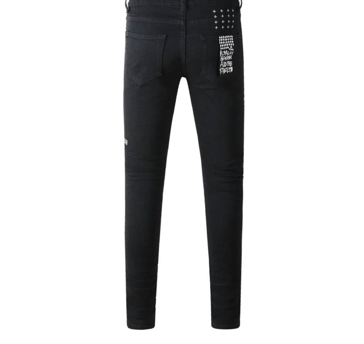 Men’s Black Ksubi Slim Fit Distressed Jeans