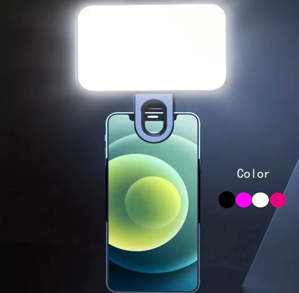 3-Mode Rechargeable Clip-On Selfie Light
