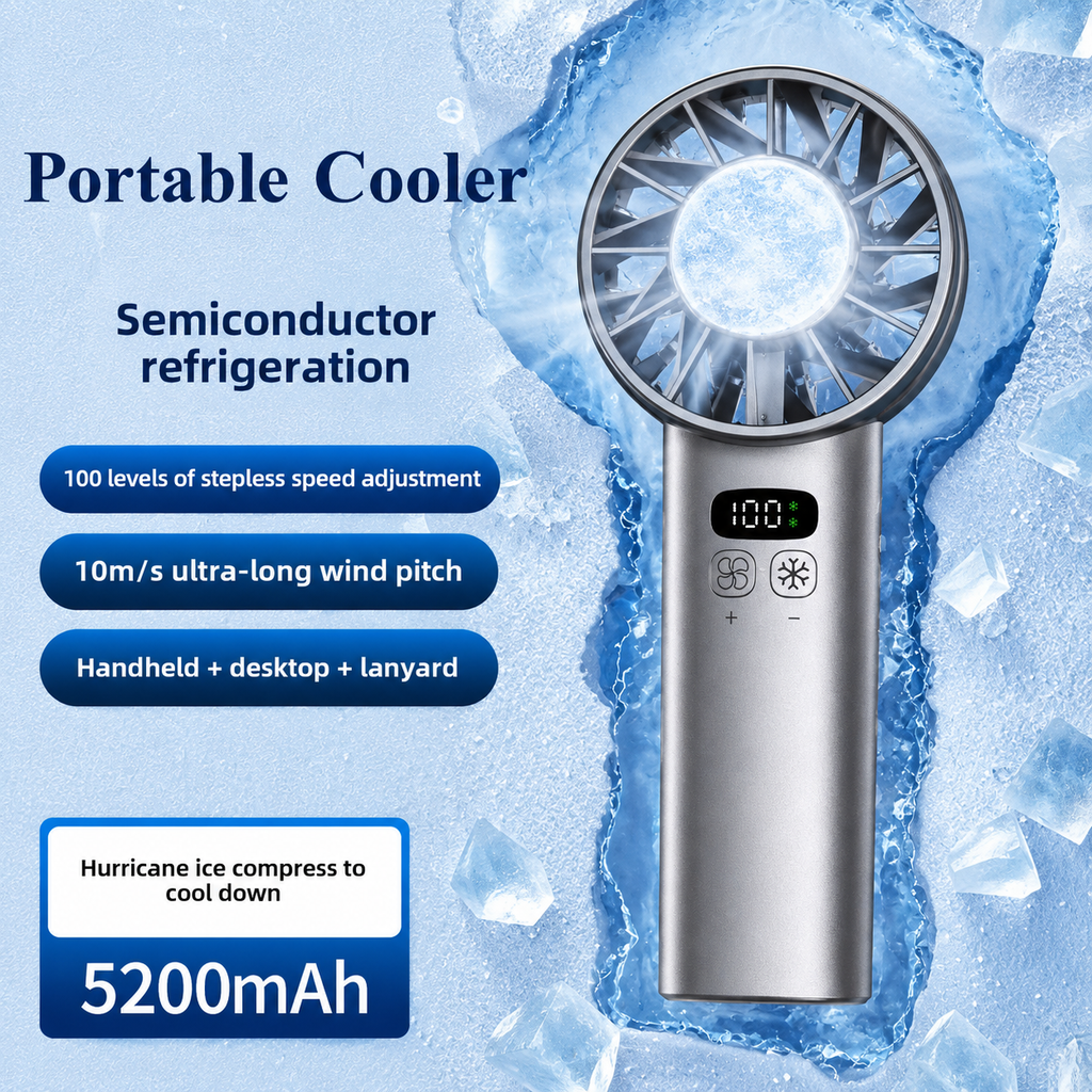 Arctic Breeze™️ Portable Cooling Fan(5200mAh Rechargeable)